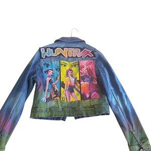 Upcycled  Kpop Girls  Multicolor Denim Jacket